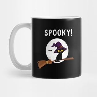 Spooky Witch's Cat Halloween Mug